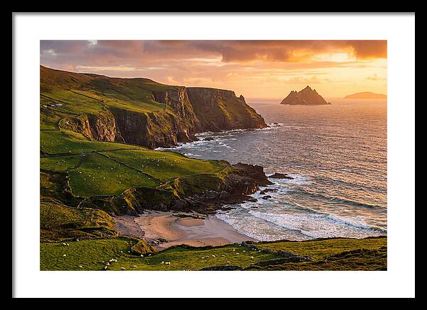 Ring Of Kerry Coastline At Golden Hour