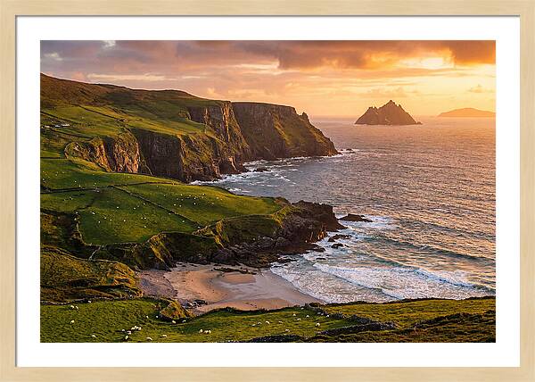 Ring Of Kerry Coastline At Golden Hour