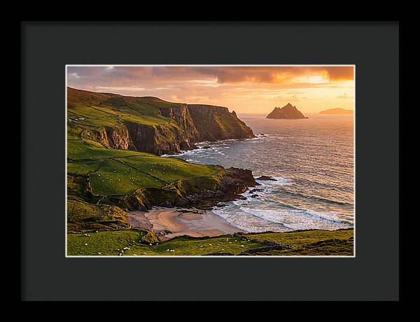 Ring Of Kerry Coastline At Golden Hour