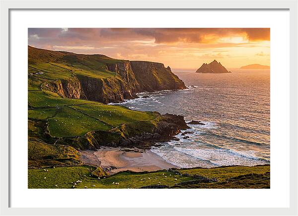 Ring Of Kerry Coastline At Golden Hour