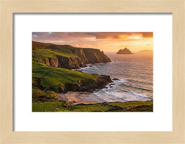 Ring Of Kerry Coastline At Golden Hour