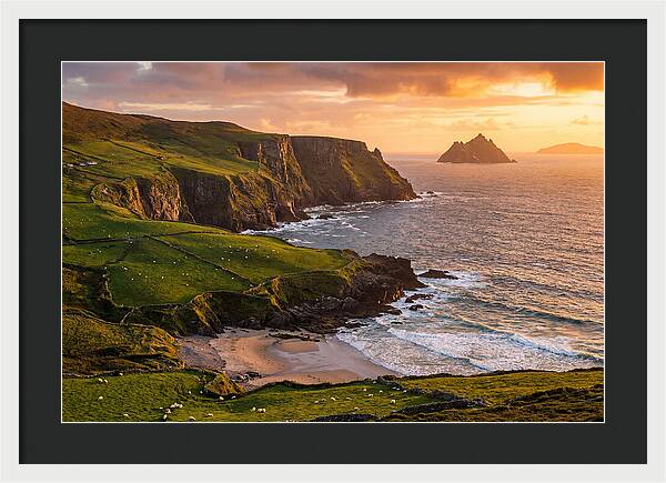 Ring Of Kerry Coastline At Golden Hour