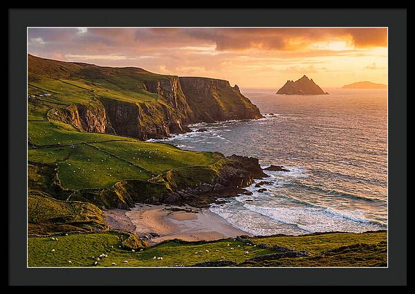 Ring Of Kerry Coastline At Golden Hour