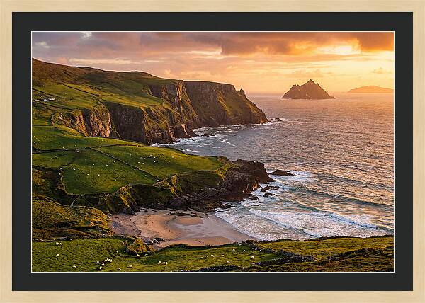 Ring Of Kerry Coastline At Golden Hour
