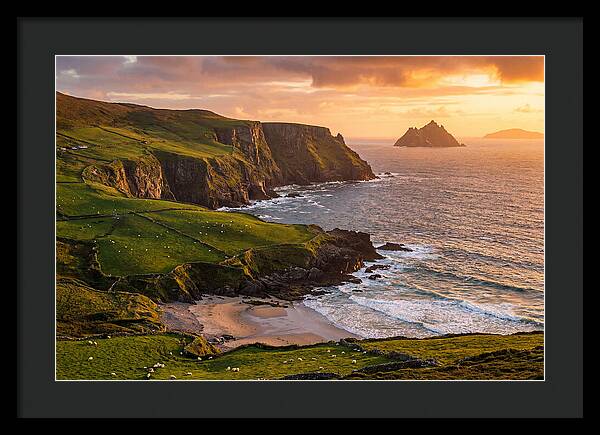 Ring Of Kerry Coastline At Golden Hour