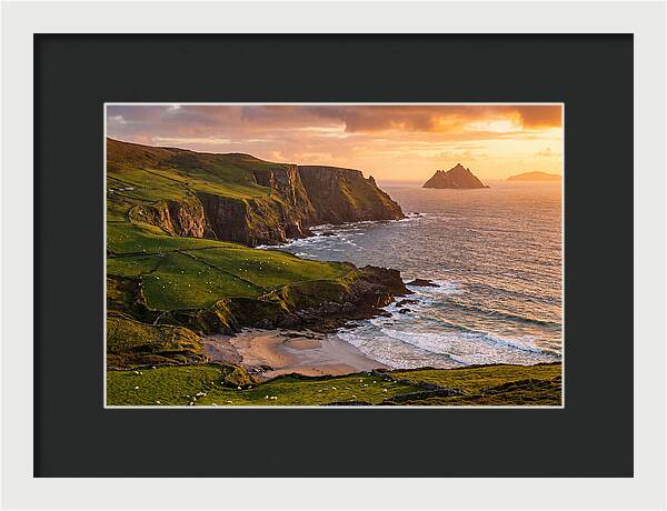 Ring Of Kerry Coastline At Golden Hour