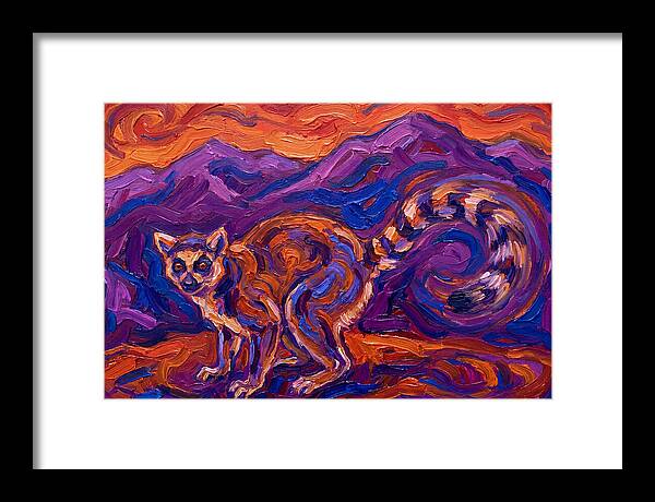Ringtail In Vibrant Landscape