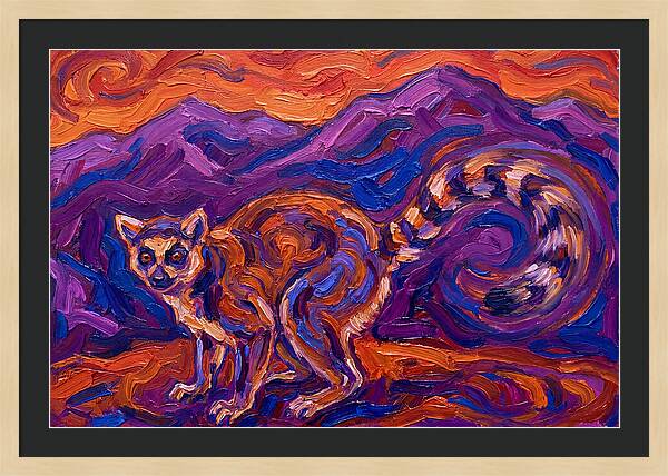 Ringtail In Vibrant Landscape