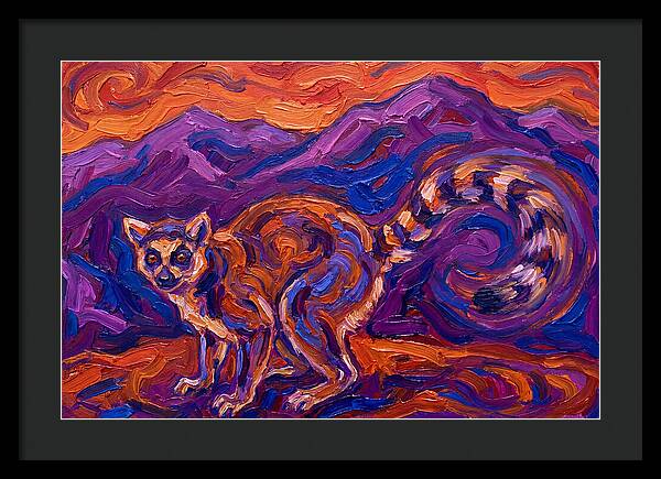 Ringtail In Vibrant Landscape