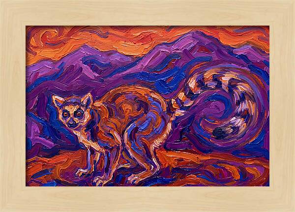 Ringtail In Vibrant Landscape