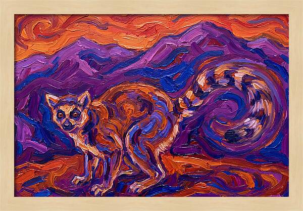 Ringtail In Vibrant Landscape