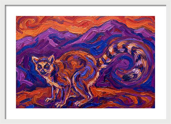 Ringtail In Vibrant Landscape