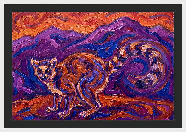 Ringtail In Vibrant Landscape