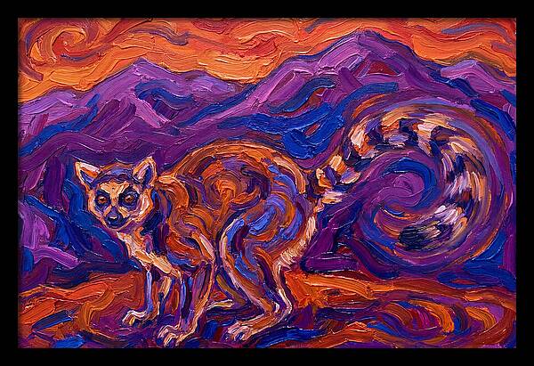 Ringtail In Vibrant Landscape