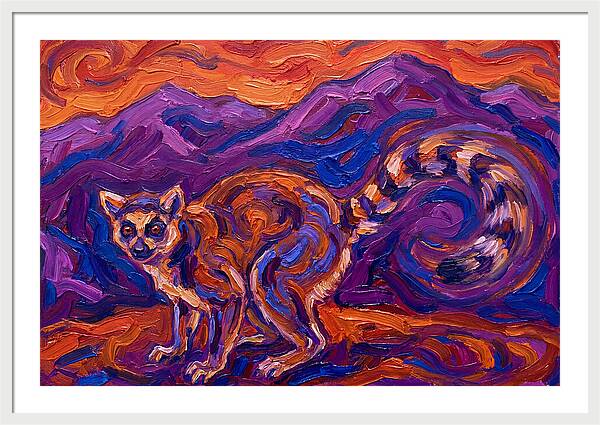 Ringtail In Vibrant Landscape