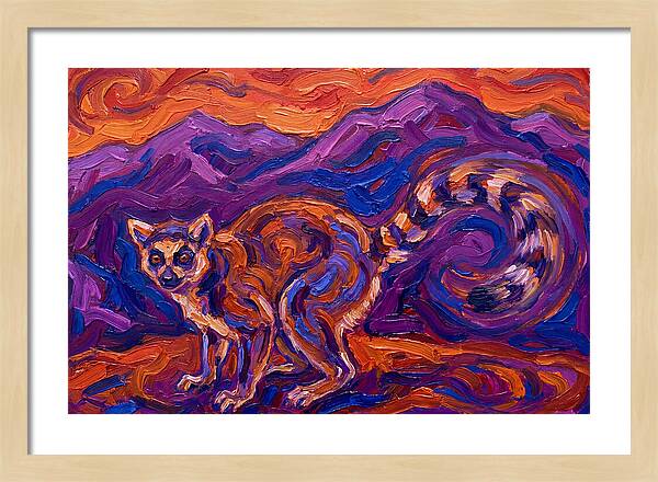 Ringtail In Vibrant Landscape