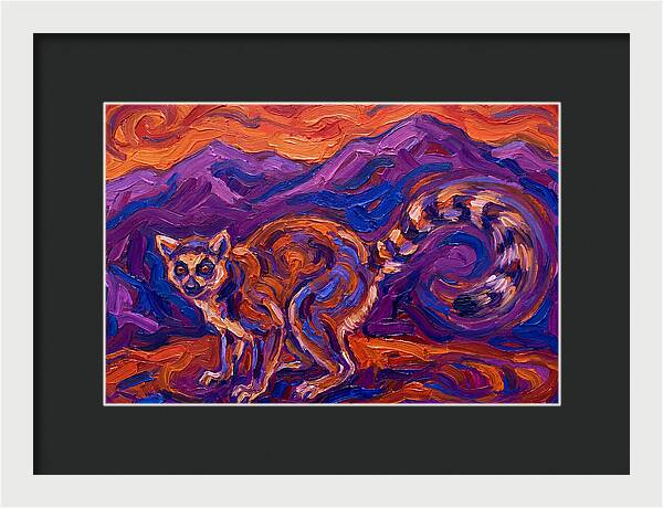 Ringtail In Vibrant Landscape