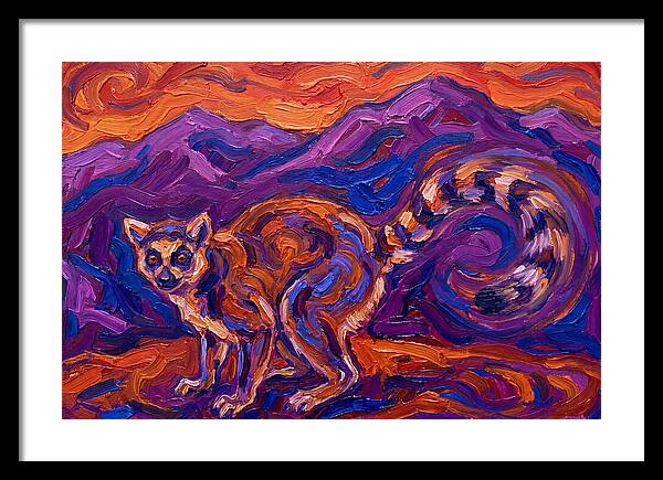 Ringtail In Vibrant Landscape