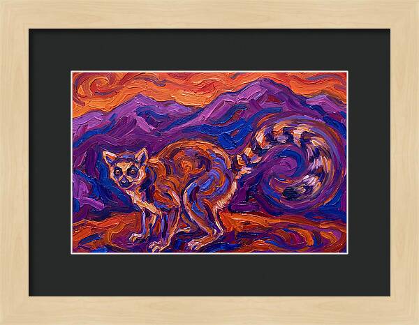 Ringtail In Vibrant Landscape