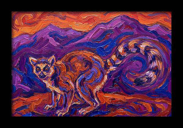 Ringtail In Vibrant Landscape