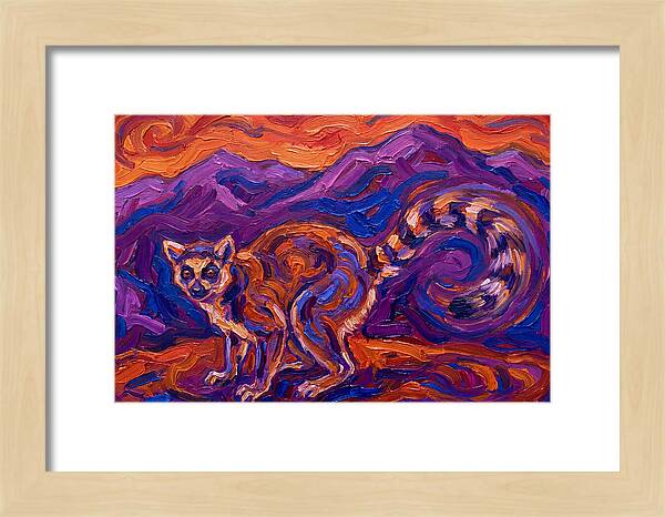 Ringtail In Vibrant Landscape