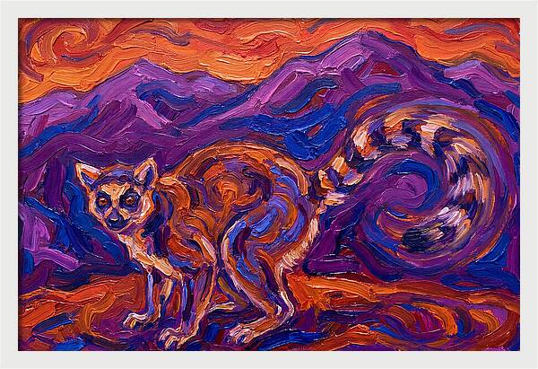 Ringtail In Vibrant Landscape