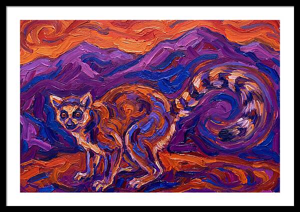 Ringtail In Vibrant Landscape