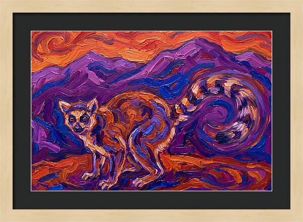 Ringtail In Vibrant Landscape