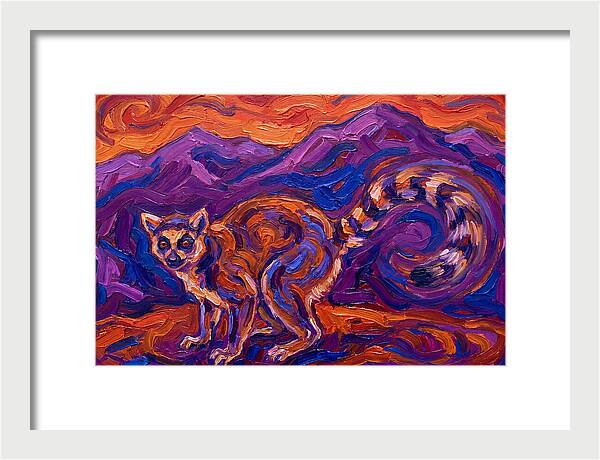 Ringtail In Vibrant Landscape
