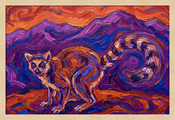 Ringtail In Vibrant Landscape