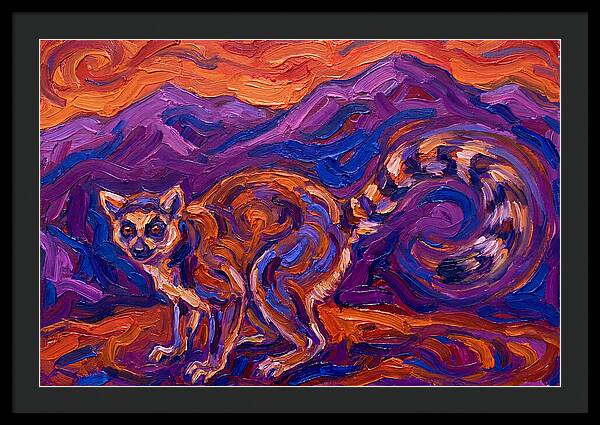 Ringtail In Vibrant Landscape