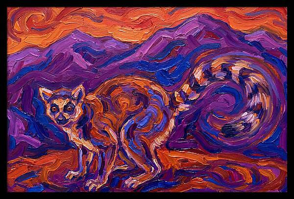 Ringtail In Vibrant Landscape