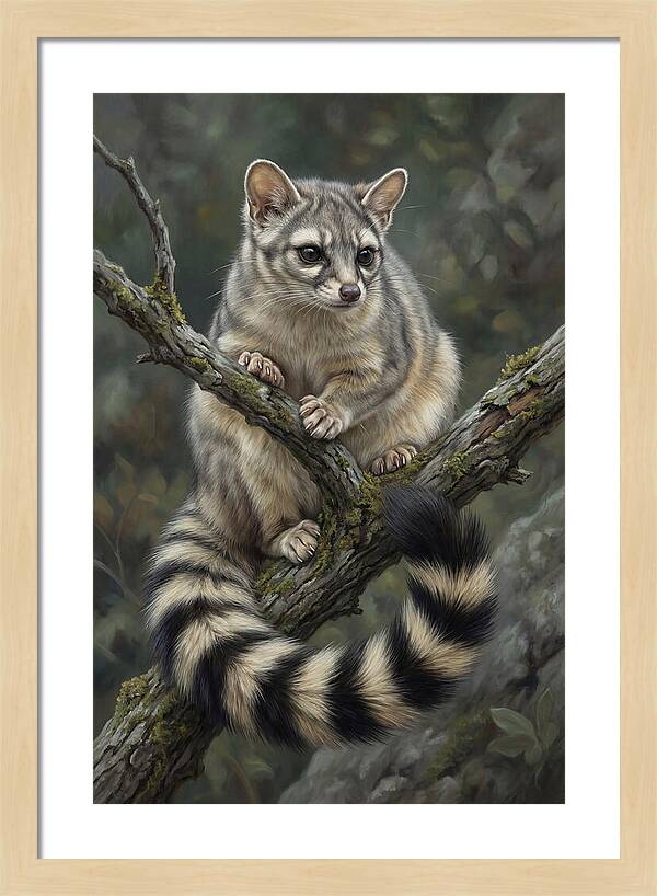 Ringtail On A Branch