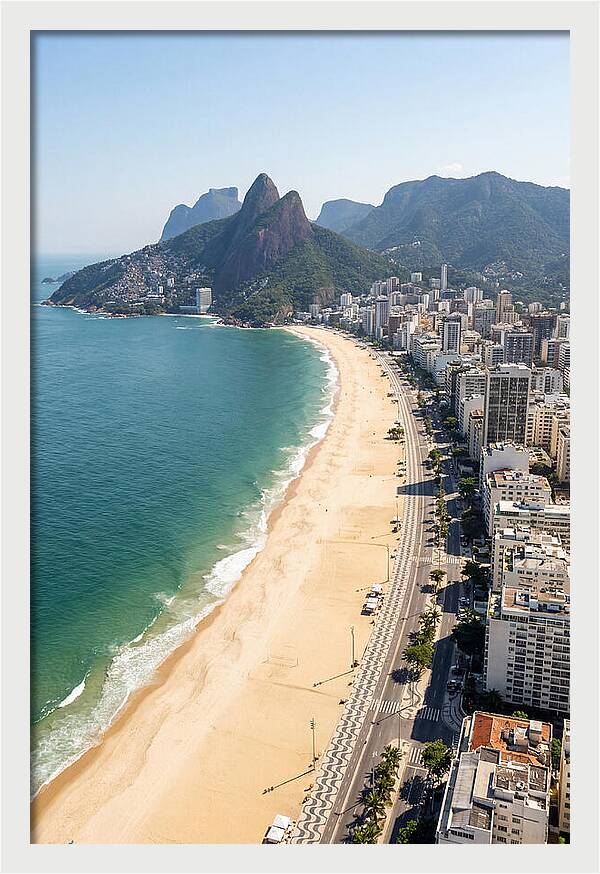 Rio Copacabana Aerial View