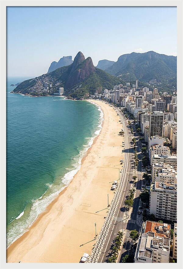 Rio Copacabana Aerial View