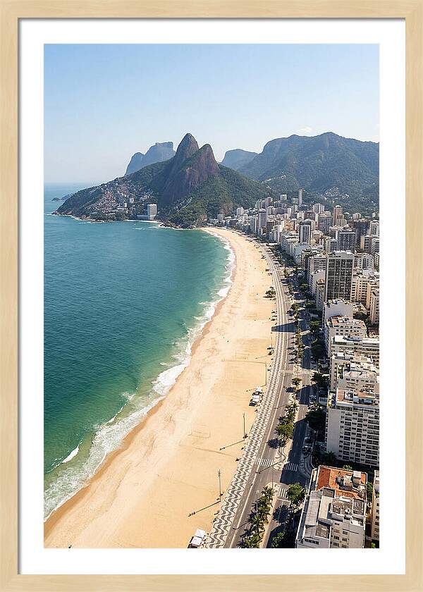 Rio Copacabana Aerial View