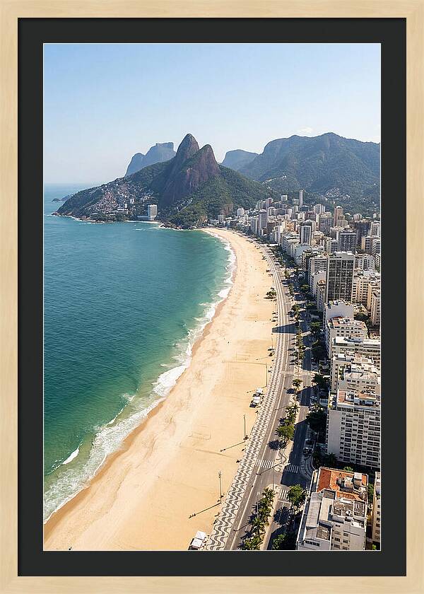 Rio Copacabana Aerial View