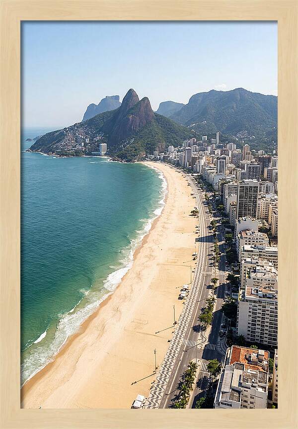 Rio Copacabana Aerial View