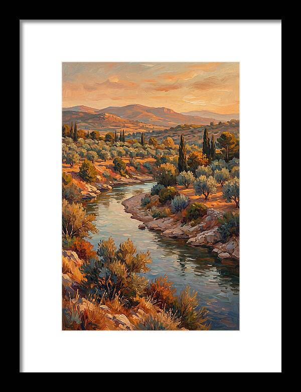 River Bend In The Mediterranean