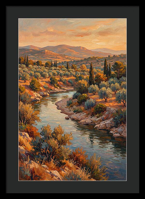 River Bend In The Mediterranean