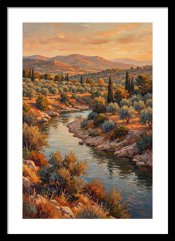 River Bend In The Mediterranean