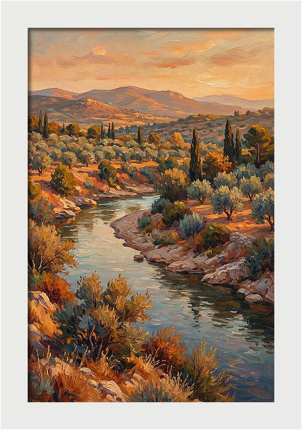 River Bend In The Mediterranean