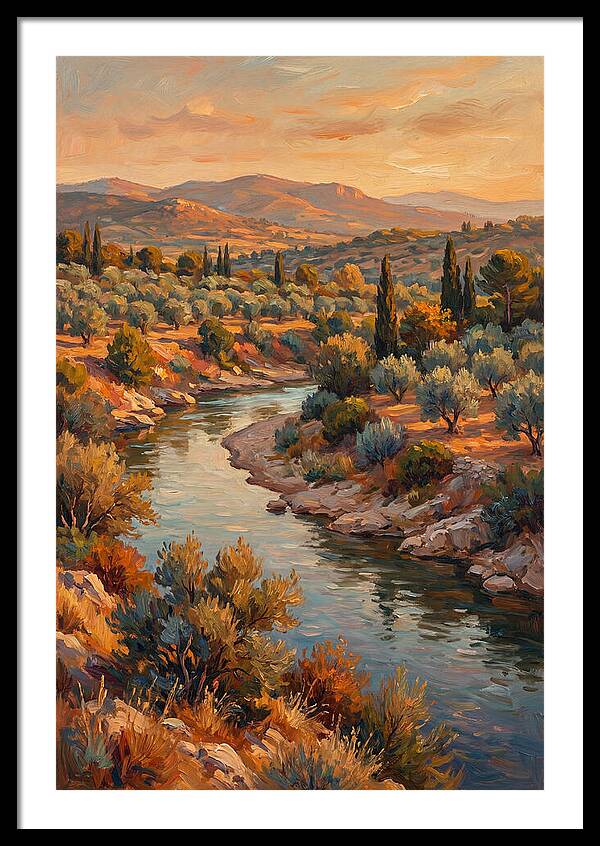 River Bend In The Mediterranean