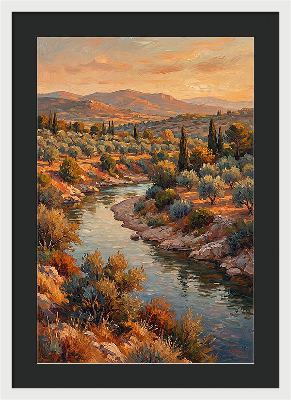 River Bend In The Mediterranean