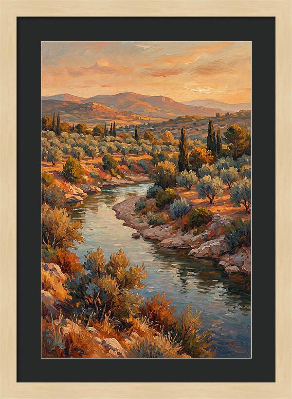 River Bend In The Mediterranean