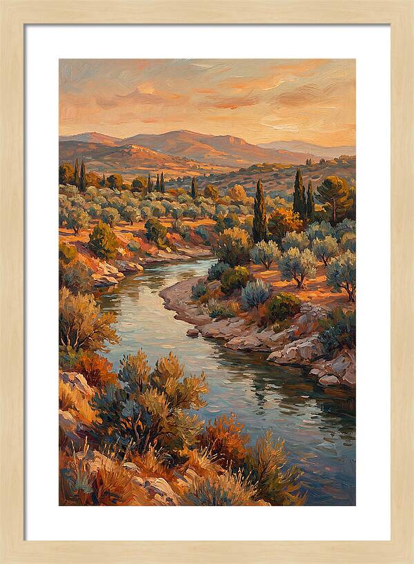 River Bend In The Mediterranean