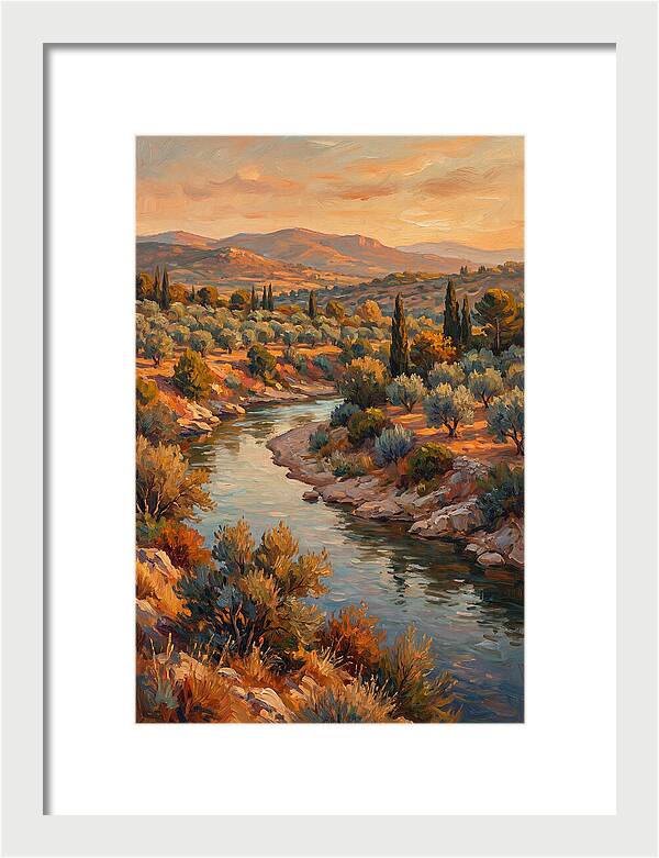 River Bend In The Mediterranean