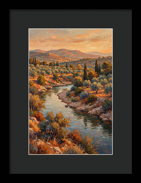 River Bend In The Mediterranean