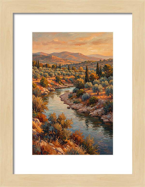 River Bend In The Mediterranean