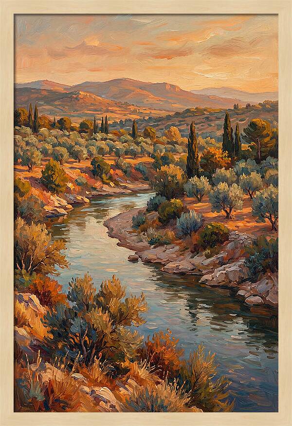 River Bend In The Mediterranean